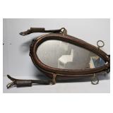 Horse Collar Mirror With Brass Hames