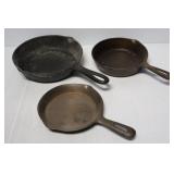 3 Cast Iron Skillets