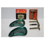 Vintage Razor & Advertising Ashtrays