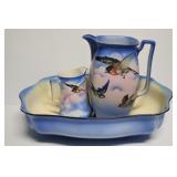 Bluebird Pitcher & Bowl Set