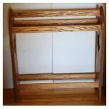 Oak Quilt Rack w/ Heart Cutout