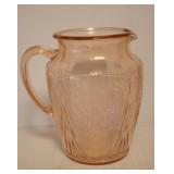 Pink Depression Water Pitcher
