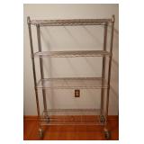 Metal Rack on Wheels