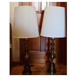 Pair of Brass Table Lamps