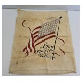 Vintage Patriotic Hand Stitched Textile