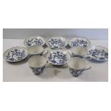 Blue Danube / Blue Onion Cups & Saucers