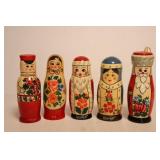 Russian Style Painted Salt & Peppers