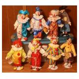 Heritage Mint Porcelain Faced Clowns