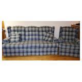Lancer Plaid Sofa & Chair