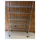 Metal Rack on Wheels