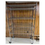Metal Rack on Wheels