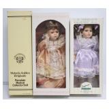 3 Porcelain Dolls