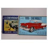 2 Metal Chevrolet Signs