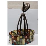 Picasso-Style Leaded Glass Light