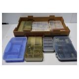 Plastic Storage Boxes w/ Contents