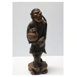 Carved Wooden Oriental Statue