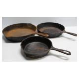 3 Cast Iron Skillets