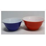 2 McKay Glass Mixing Bowls