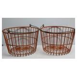 2 Coated Egg Baskets