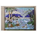 Tiffany Style Stained Glass Panel