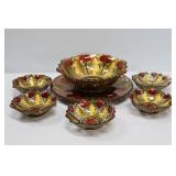 Goofus Glass Berry Set & Tray