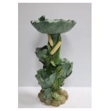 Composite Frog Bird Bath