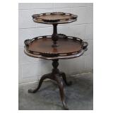 Mahogany 2-Tiered Stand