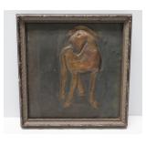 Framed Copper Equestrian Art