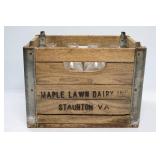 Maple Lawn Dairy Staunton Milk Crate w/ Bottles