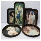 Vintage 1970s Coca-Cola Trays