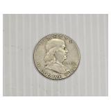1952 Franklin Silver Half Dollar Coin