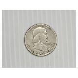 1951 Franklin Silver Half Dollar Coin