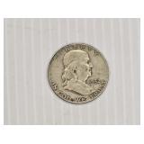 1952-D Franklin Silver Half Dollar Coin