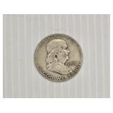 1953-D Franklin Silver Half Dollar Coin
