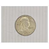 1962 Franklin Silver Half Dollar Coin