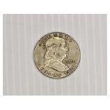 1959 Franklin Silver Half Dollar Coin