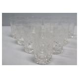 10 Crystal Glass Tumblers