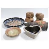 Tray Lot of Pottery & Collectibles