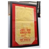 Framed White Rose Feed bag