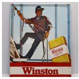 Winston Lights Metal Advertising Sign