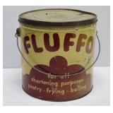 Vintage Fluffo Shortening Tin