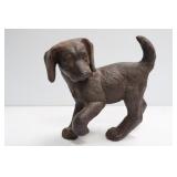 Hen-Feathers Cast Stone Dog Garden Art