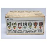 12 Days of Christmas Collector Glasses in Box