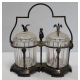 Meriden Double Pickle Caster Set