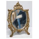 Gilded Iron Freestanding Mirror