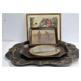 Tole Painted Trays & Art