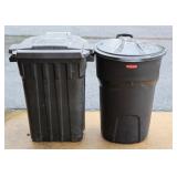 2 Rolling Trash Cans