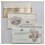 (3) US Mint Uncirculated Coin Sets