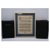 Bibles & Framed Prayer