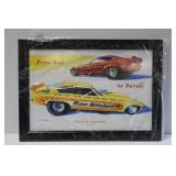 Framed David Peters Drag Racing Art